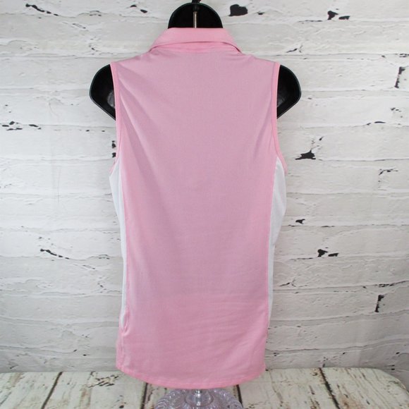 Adidas Climacool Performance Golf Sleeveless Polo Shirt - Picture 3 of 6